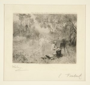 Corot-Malerei: Nach Foubert
