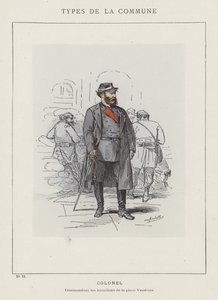 Oberst, Kommandant der Bataillone am Place Vendome von Charles Albert d Arnoux Bertall