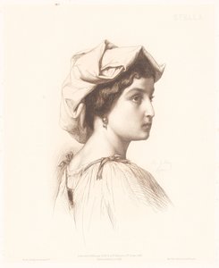 Porträt einer italienischen Frau von Charles Alphonse Paul Bellay