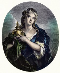 Adrienne Lecouvreur (1692-1730), französische Schauspielerin in der Rolle der Cornelia in Mort de Pompee von Pierre Corneille von Charles Antoine (after) Coypel