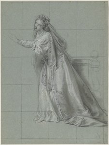Studie einer Frau (Rodugune), nach links gewandt