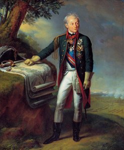 Feldmarschall Generalissimus Prinz Alexander Suworow, russischer Soldat, 1815 von Charles Auguste Guillaume Steuben