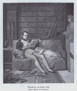 Napoleon I. und sein Sohn von Charles Auguste Steuben