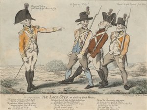 Der Lock Step oder Übung für die Überprüfung, 1797 von Charles Aylmer