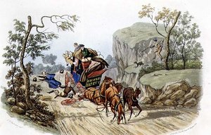 "Unfälle passieren auch den bestausgestatteten Kutschen!", graviert von R.G. Reeve, veröffentlicht von Thomas McLean von Charles B. (after) Newhouse