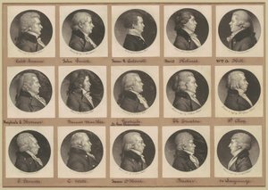 Saint-Mémin Sammlung von Porträts, Gruppe 13 von Charles B. J. Févret de Saint Mémin
