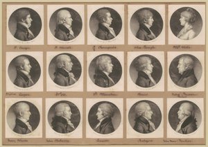 Saint-Mémin Sammlung von Porträts, Gruppe 21 von Charles B. J. Févret de Saint Mémin