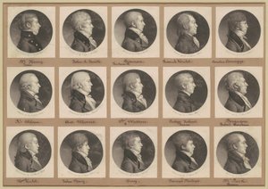 Saint-Mémin Sammlung von Porträts, Gruppe 22 von Charles B. J. Févret de Saint Mémin