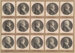 Saint-Mémin Sammlung von Porträts, Gruppe 29 von Charles B. J. Févret de Saint Mémin