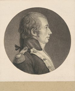 Unbekannter Oberst der französischen Infanterie von Charles B. J. Févret de Saint Mémin