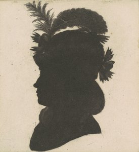 Unbekannte weibliche Silhouette