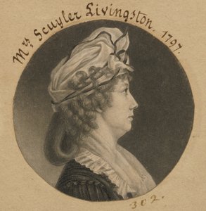Eliza Barclay Livingston von Charles Balthazar Julien Févret de Saint-Mémin