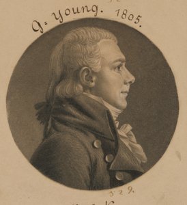 George Young von Charles Balthazar Julien Févret de Saint-Mémin