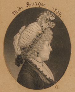 Miss Burges von Charles Balthazar Julien Févret de Saint-Mémin