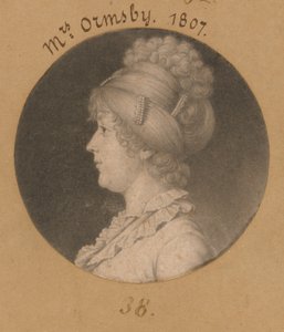 Sarah Mahon Ormsby von Charles Balthazar Julien Févret de Saint-Mémin