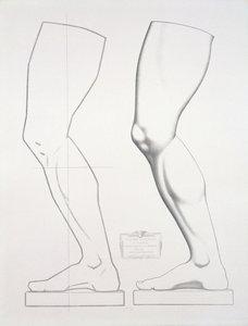 Bein des Germanicus, Tafel 25 aus Cours du Dessin Band I: Modeles dapres la bosse, c.1868