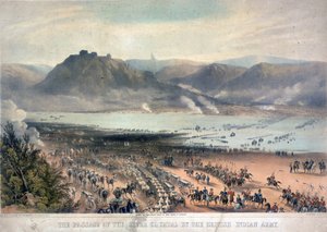 Der Übergang des Flusses Chambal durch die britisch-indische Armee von Charles Becher Young