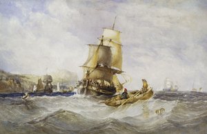Schiffe vor Scarborough, 1848