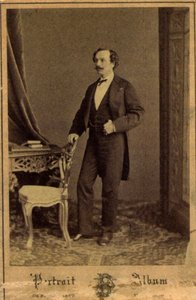 Marius Petipa, russischer Balletttänzer und Choreograf, um 1855 von Charles Bergamasco