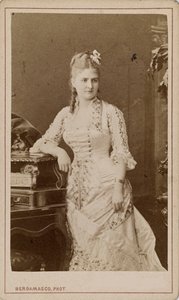Porträt der Opernsängerin Caroline Salla Caroline Louise de Septavaux, ca. 1880