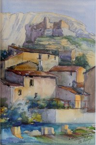 Schloss von Petrarca - Vaucluse von Charles Bernier