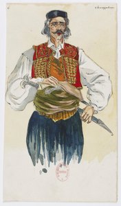 Holmès - La montagne noire - Kostümentwürfe von Charles Bianchini - 06. Choryphäen von Charles Bianchini
