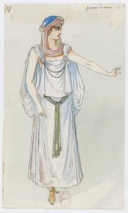 Holmès - La montagne noire - Kostümentwürfe von Charles Bianchini - 17. Berberische Frau von Charles Bianchini