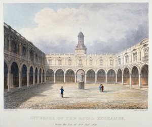 Hof der Royal Exchange, City of London, 1838