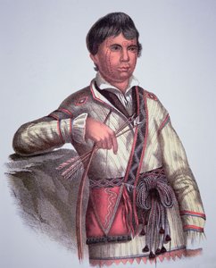 Mistippee, Sohn von Yoholo-Micco, Häuptling der Creek-Leute, nach einem Gemälde von 1826 von Charles Bird (after) King