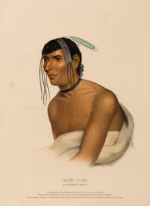JACK-O-PA. EIN CHIPPEWA-HÄUPTLING, aus der Geschichte der Indianerstämme Nordamerikas von Charles Bird King