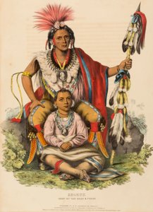 KEOKUK. HÄUPTLING DER SACS UND FOXES., aus Geschichte der Indianerstämme Nordamerikas