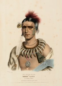 MA-HAS-KAH, aus Geschichte der Indianerstämme Nordamerikas von Charles Bird King