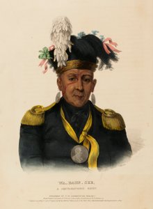 WA-BAUN-SEE, EIN POTTAWATOMIE-HÄUPTLING, aus der Geschichte der Indianerstämme Nordamerikas