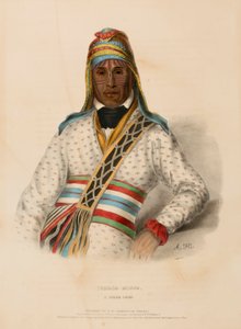 YOHOLO-MICCO. Ein CREEK-Häuptling, aus der Geschichte der Indianerstämme Nordamerikas