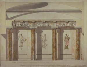 Entwurf für den großen Schrank im Pawlowsk-Palast, frühe 1780er Jahre von Charles Cameron