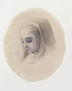 Kopfstudie für Klostergedanken, 1851