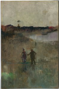 (Landschaft mit zwei kleinen Figuren, Richmond, NSW)