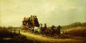 Die London nach Brighton Royal Mail auf der offenen Straße von Charles Cooper Henderson