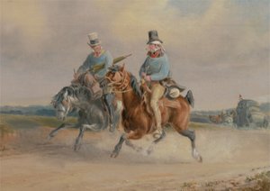 Reisegefährten oder Eine Szene auf der Straße in Frankreich von Charles Cooper Henderson