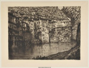 Pont-en-Royans (große Platte) (Abzug a) von Charles Cottet