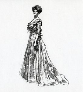 Ein Gibson-Mädchen, ca. 1902