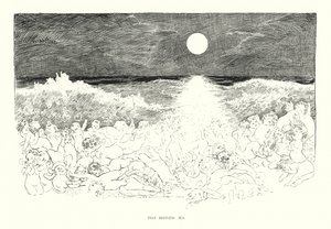 Das unruhige Meer (Lithographie) von Charles Dana Gibson