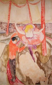 Reiterin und Assistent von Charles Demuth