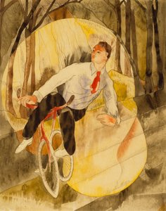 Im Vaudeville: Fahrradfahrer von Charles Demuth