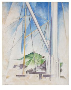In der Tonart Blau, ca. 1919 von Charles Demuth