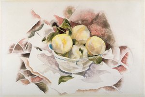 Stillleben, Pfirsiche, ca. 1922 von Charles Demuth