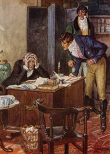 Illustration für The Amateur Gentleman von Jeffery Farnol von Charles Edmund (after) Brock