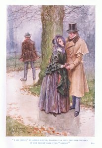 Ich gehe, sagte er langsam, weit in das tiefe Wunder ihrer hellen dunklen Augen blickend, ins Ausland.