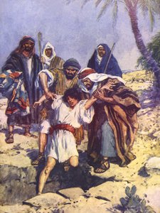Josephs Brüder werfen ihn in die Grube von Charles Edmund Brock