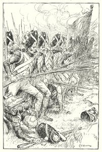 Die französische Garde bei Waterloo von Charles Edmund Brock